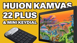 Huion Kamvas 22 Plus amp Mini Keydial Review [upl. by Lee6]