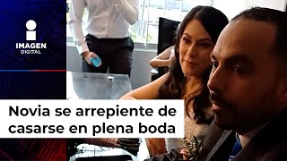 Novia se arrepintió de casarse en plena boda “necesito un tiempo” [upl. by Essirehs]