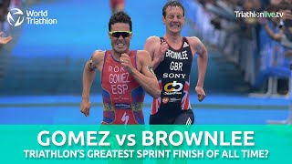 Gomez V Brownlee  An all time great sprint finish [upl. by Zipporah]