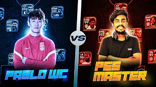 PES MASTER 🆚 PABLO WC 😍  GAMEPLAY AGAINST CLAN MEMBER 🥵 [upl. by Dorehs]