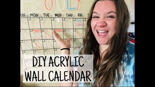 DIY Acrylic Wall Calendar [upl. by Woolcott448]