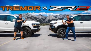 Chevy Silverado ZR2 vs Ford F150 Tremor The Choice Is Not Obvious [upl. by Odyssey]