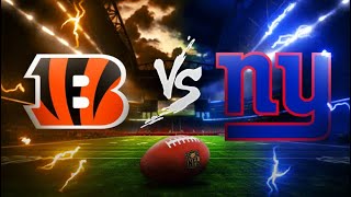 Sunday Football Showdown Bengals vs Giants [upl. by Mancino]