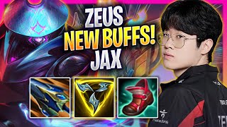 ZEUS TRIES JAX WITH NEW BUFFS  T1 Zeus Plays Jax TOP vs Udyr  Season 2024 [upl. by Naibaf]