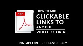 How To Make a Clickable PDF [upl. by Narod247]