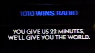 80s Commercial  1010 WINS  radio station  1985 [upl. by Dadirac]