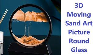 3D Moving Sand Art Picture Round Glass  Deep Sea Sandscape [upl. by Yddeg]