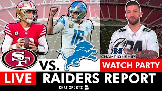 49ers vs Lions Live Stream NFL Playoffs NFC Championship FREE FOX Watch Party  Raiders Report [upl. by Kall277]