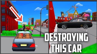 Destroying the enemy car in Dude Wars Pixel Shooter Game  Mission 8  Saving Fry [upl. by Yelram]