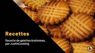 Recette de galettes bretonnes par JustInCooking [upl. by Ninos]