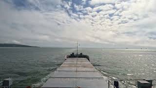 MV Cederborg  Timelapse  4K  Departure port of Dublin Ireland [upl. by Ainet]