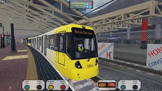 cab ride M5000 metrolink entre piccadilly hasta victoria ida y vuelta [upl. by Nnoryt]