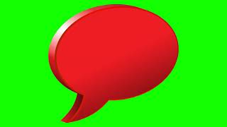 NO COPYRIGHT Green Screen SPEECH BUBBLES [upl. by Haduj]