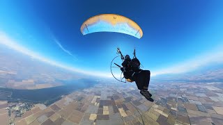 Flying my paramotor to over 10000 feet [upl. by Alocin858]