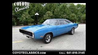 1970 Dodge Charger for Sale at Coyote Classics [upl. by Zailer]