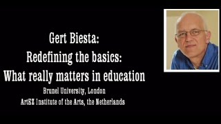 Gert Biesta What really matters in education VIA UnivCollege [upl. by Daniella]