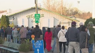 Long lines in DuPage County on last day of early voting [upl. by Ronal357]