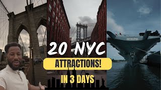 Visiting more than 20 New York City attractions in 3 DAYS What should you go see traveling to NYC [upl. by Jp958]