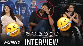 Antariksham Special Interview with Varun Tej Lavanya amp Aditi Rao  Top Telugu Media [upl. by Yorled]