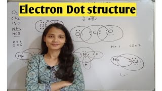 How to draw electron Dot structure class 10 carbon compound [upl. by Ardeid]