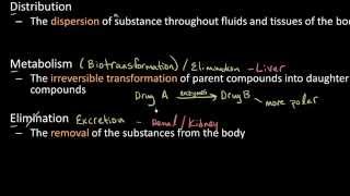 Pharmacokinetics for Students Absorption Distribution Metabolism and Elimination Lect 1 [upl. by Allebasi]