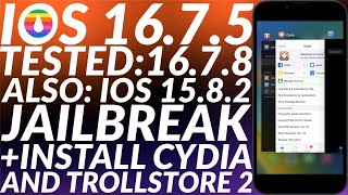 Jailbreak iOS 16751678 amp Install Cydia  Trollstore 2  iOS 16751678 Jailbreak with Cydia [upl. by Benn137]