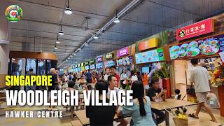 Newly Opened Woodleigh Village Hawker Center Walking Tour  Singapore Hawker Center Tour [upl. by Akel]