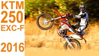 KTM EXCF 250 2016 test Enduropro [upl. by Nnaynaffit]