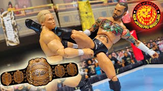 CM Punk vs Kazuchika Okada NJPW FULL WWE Action Figure Show [upl. by Einnig]