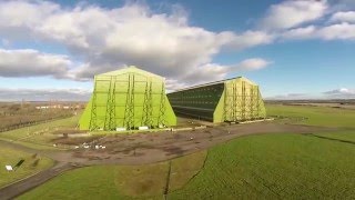 Former RAF Cardington Cardington Hangers HD 720p [upl. by Wistrup975]