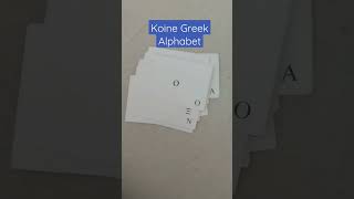 Koine Greek Alphabet flashcards koinegreek [upl. by Phare833]