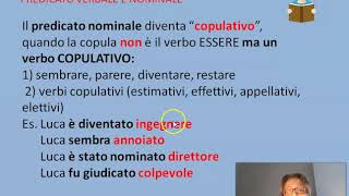 Predicato verbale e nominale [upl. by Lemhar]