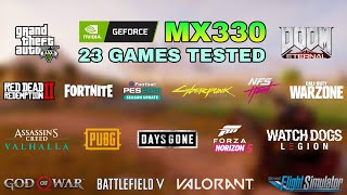 Nvidia GeForce MX330  Test in 23 Games in 2022 [upl. by Popelka]