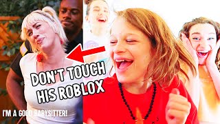 BABYSITTER TAKES ROBLOX OFF KID gets arrested Dhar Mann React wthe Norris Nuts [upl. by Je]