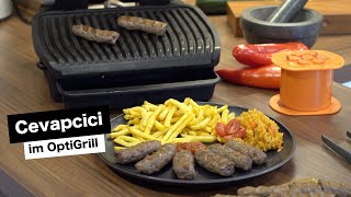 Cevapcici selber machen mit dem Cevapomaker  TEFAL OPTIGRILL [upl. by Tish]