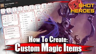 DampD  How to Create Custom Magic Items Weapons amp Armor  Tutorial [upl. by Arihsan]