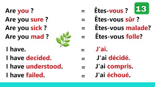 Phrases simples pour apprendre langlais facilement  partie 13 ✪✪✪easy sentences to learn french 🌿 [upl. by Stanislaw]