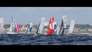 Reportage en mer départ Mini Transat 2021 conditions musclées [upl. by Eelyah]