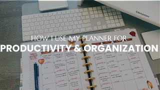 How I Use My Planner for Productivity and Organization planwithme [upl. by Brunn]