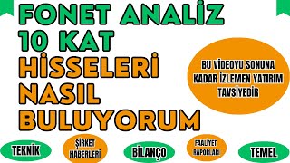 quotFonet Hisse Analizi  10 Kat Kazandıracak Hisseleri Nasıl Buluyorumquot [upl. by Kcirdef504]