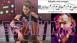 Brahms Symphony No 2 movement 2 Cello Excerpt [upl. by Heidy]