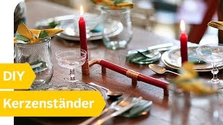 DIY Anleitung – Kerzenständer selber machen als Tischdeko  Roombeez – powered by OTTO [upl. by Buskus]