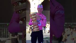 Still not over the Tadej Pogacar podium celebrations 🤩🏆 cycling giroditalia [upl. by Dewey798]