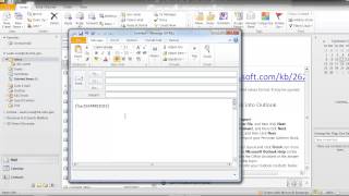 Outlook how to send a fax [upl. by Esirehc654]