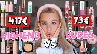 Drogerie Dupes VS Highend Makeup Produkte wer gewinnt  MaVie Noelle [upl. by Eirrotal]