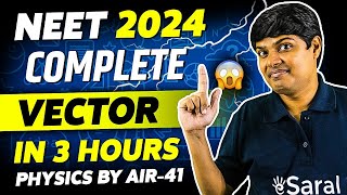 Complete Vector in One Shot  NEET 2024  Class 11th Physics  All Concepts Tricks amp PYQ  eSaral [upl. by Nido]