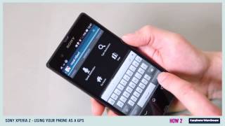 SONY XPERIA Z  HOW 2 Use your phone as a GPS [upl. by Naarah]