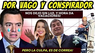 NOBOA sufre DE PARANOIA y MANDA a LA PAILA a SU MINISTRA de ENERGIA Y MINAS ANDREA ARROBO [upl. by Kamillah319]