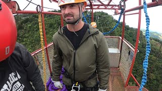 Bungee Jump Experience At Monteverde Extremo Park In Costa Rica [upl. by Jona]