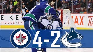 Canucks vs Jets  Highlights  Oct 12 2017 HD [upl. by Randell]